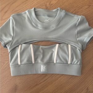 Kith Women's Light Gray Crop Top